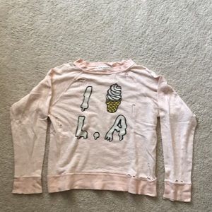Wildfox “I Scream LA” long sleeve shirt